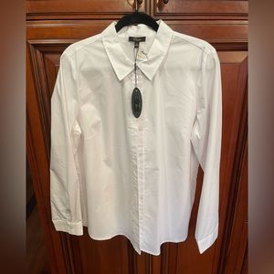 NWT. Cupio crisp white button down XL.